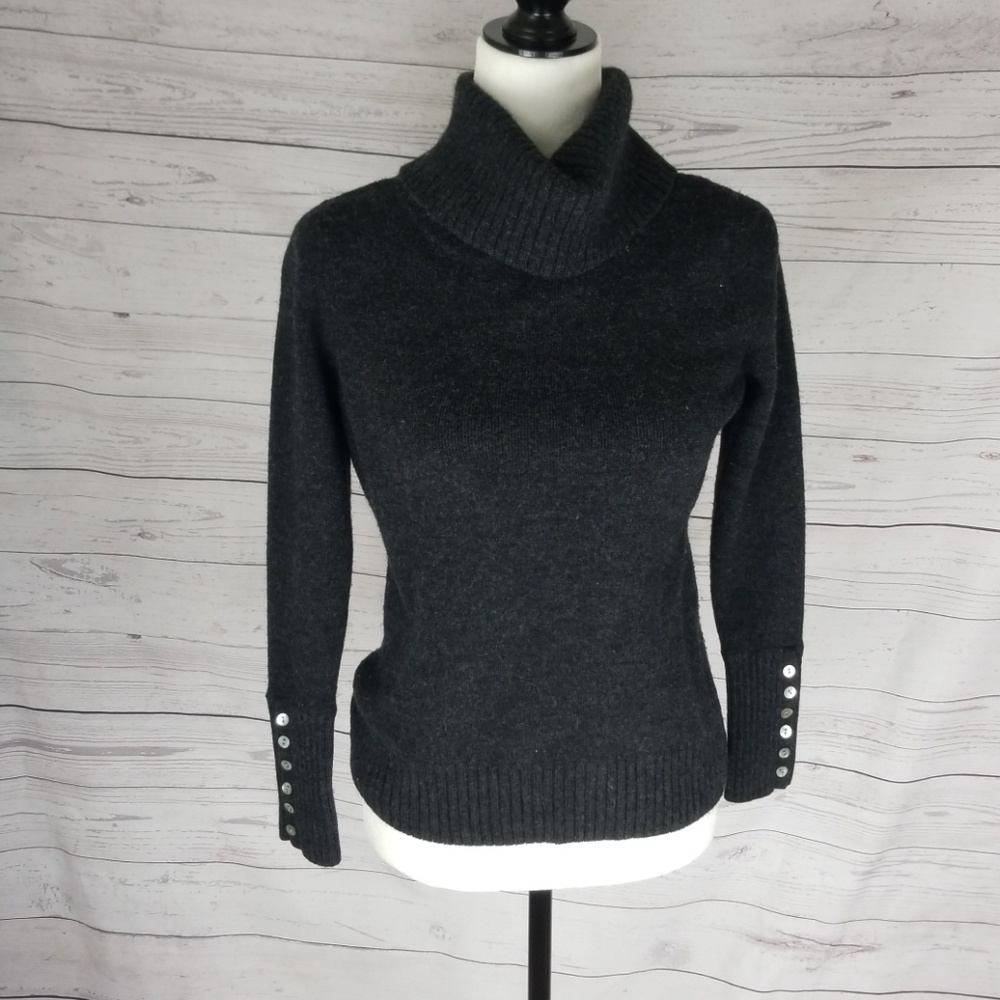 Carole Little Merino Wool cowlneck sweater